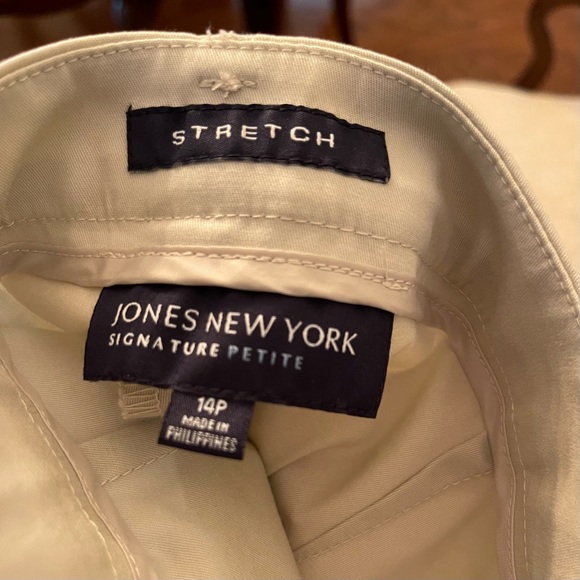 Jones New York - Regular Stretch Pant in Tan/Beige - Picture 2 of 6